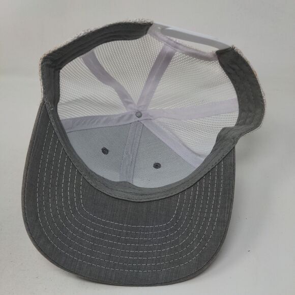 There's Amazing Inside Florida Citrus Snapback Trucker Hat Gray One Size - Picture 6 of 6